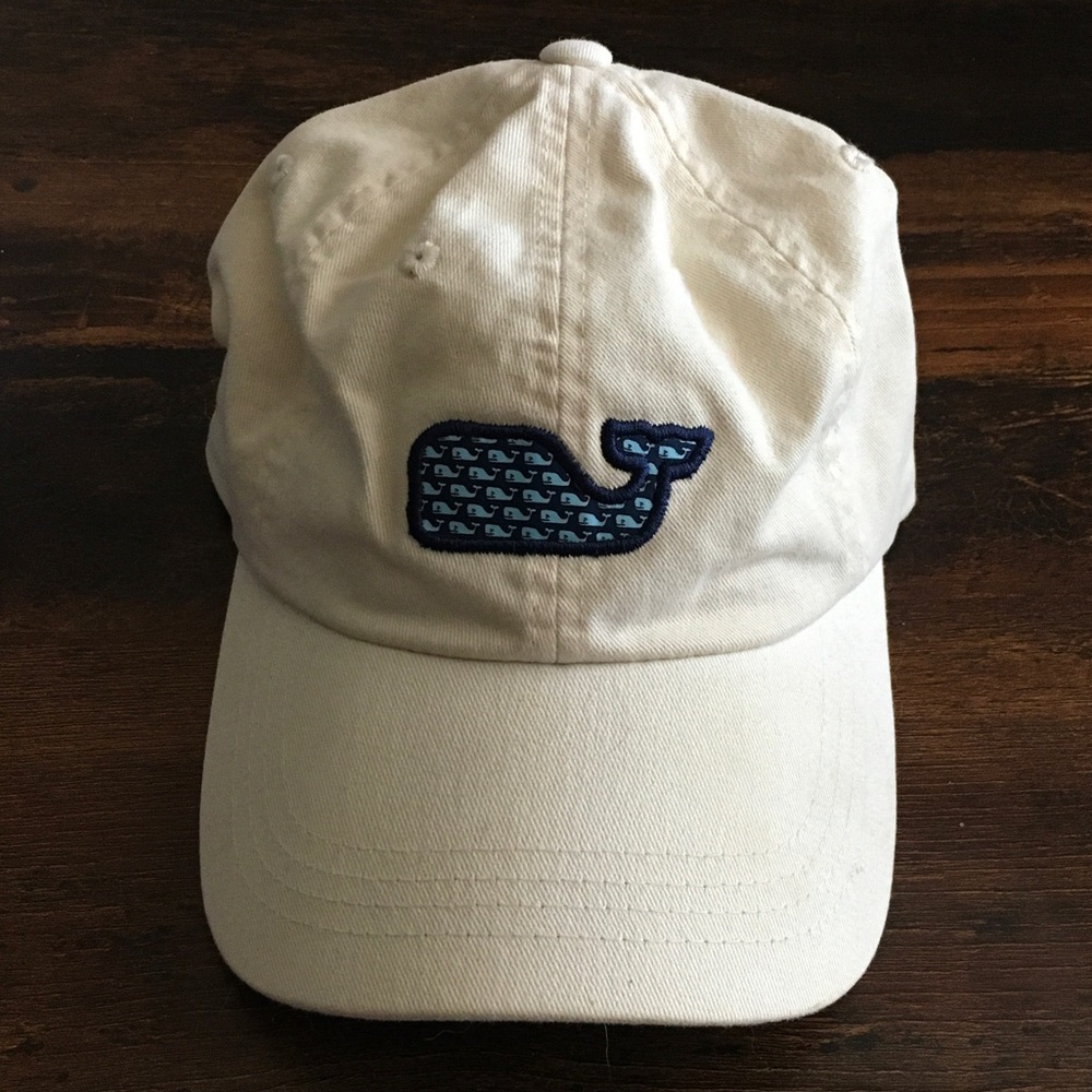 Light Yellow Cap with Blue Whale Logo, adjustable 104